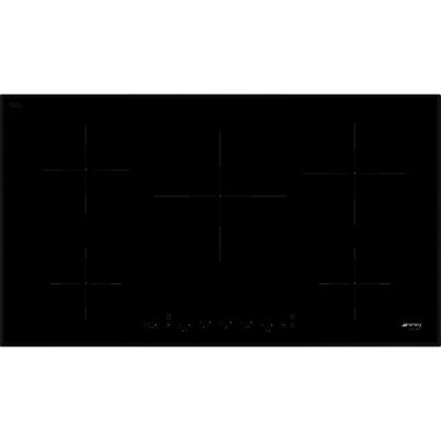 Smeg SI5952B 90cm Touch Control Induction Hob with Angled Edge Glass in Black Glass Smeg SI5952B 90cm Touch Control Induction Hob with Angled Edge Glass in Black Glass